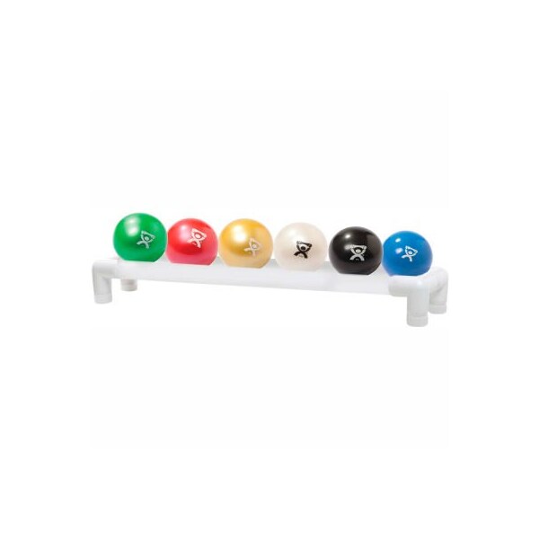 1-Tier Ball Rack For WaTE Weighted Balls, Holds 6 Balls, 31"L x 6"W x 5.25"H